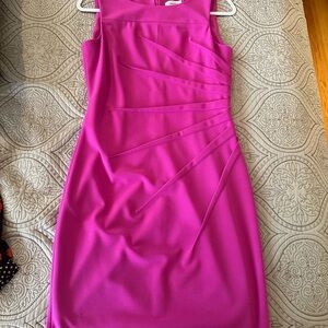 Calvin Klein Fuchsia Midi Dress
